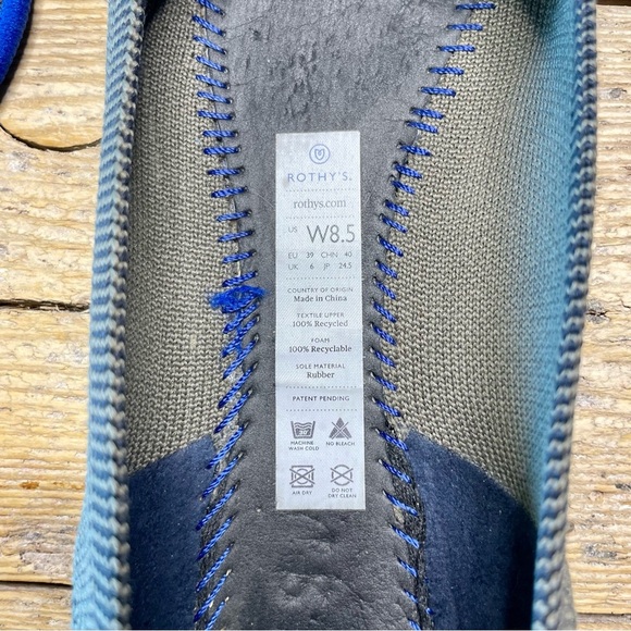 Rothy’s The Point Flats Walnut Python Brown Black Knit Sz 8.5 Retired Rare - Picture 11 of 11